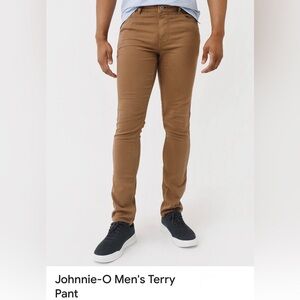 johnnie-O Men's Slim Straight Stretch Jeans in Brown SIZE 30X34 NWT $178